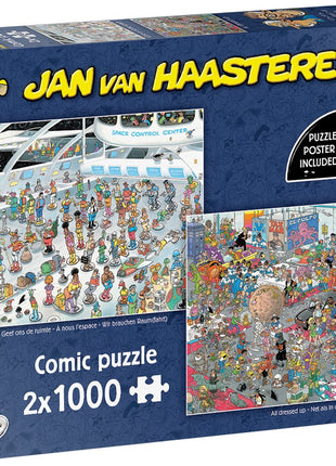 Geef ons de ruimte & Net als in de film - Jan van Haasteren (2x1000)