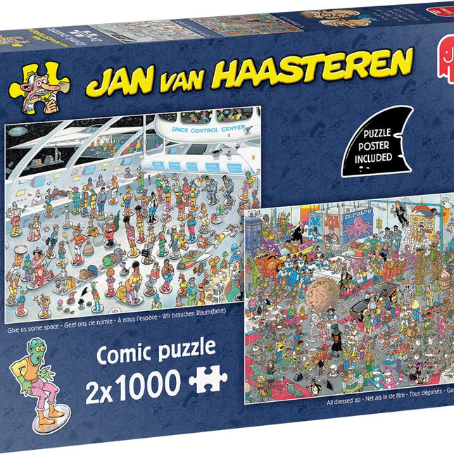 Jan van Haasteren - Geef ons de ruimte & Net als in de film - 2x1000