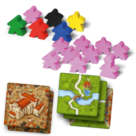 Kathedralen & Herbergen - Carcassonne – gezellig kaartspel – 2 tot 5 spelers
