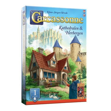 Kathedralen & Herbergen - Carcassonne – gezellig kaartspel – 2 tot 5 spelers
