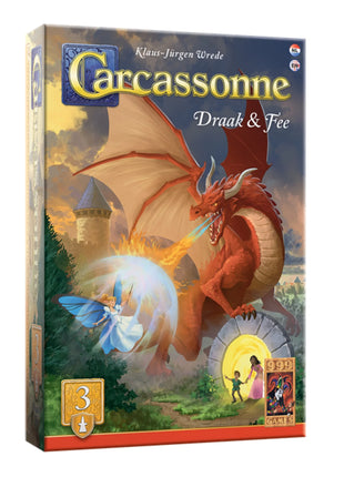 De Draak & Fee - Carcassonne – gezellig kaartspel – 2 tot 5 spelers