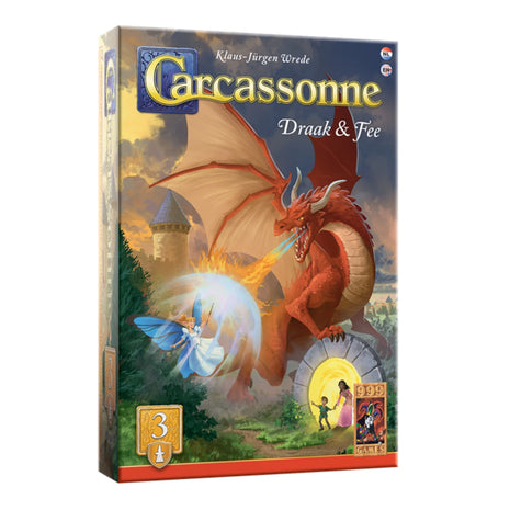De Draak & Fee - Carcassonne – gezellig kaartspel – 2 tot 5 spelers