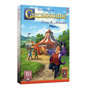 Circus & Artiesten - Carcassonne – gezellig kaartspel – 2 tot 5 spelers