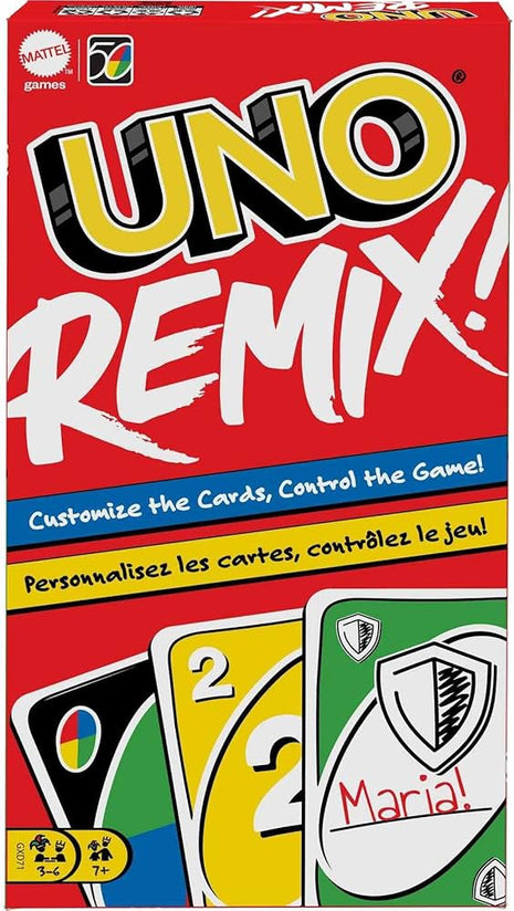 uno remix – party kaartspel – 2 tot 4 spelers