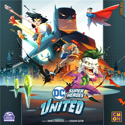 DC Super Heroes United – strategisch bordspel – 1 tot 5 spelers