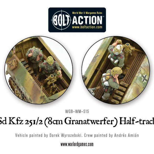 Dit is een foto van het spel Sd.Kfz 251/2 Ausf D (8cm Granatwerfer) Half Track te koop bij Speldorado Spellenwinkel Delft