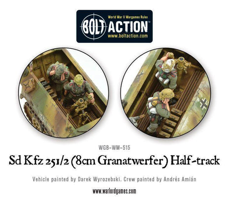 Dit is een foto van het spel Sd.Kfz 251/2 Ausf D (8cm Granatwerfer) Half Track te koop bij Speldorado Spellenwinkel Delft