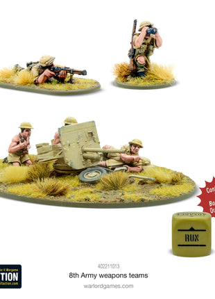 Dit is een foto van het spel 8th Army Weapons Teams te koop bij Speldorado Spellenwinkel Delft