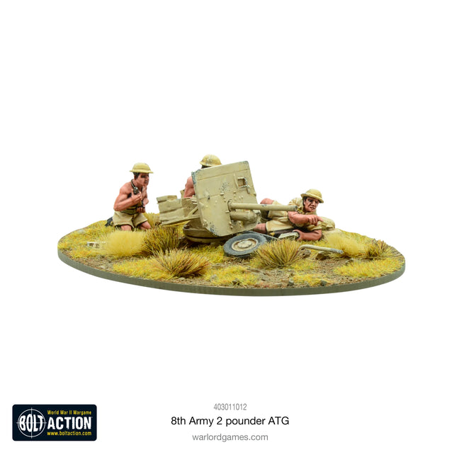 Dit is een foto van het spel 8th Army 2 Pounder AT te koop bij Speldorado Spellenwinkel Delft