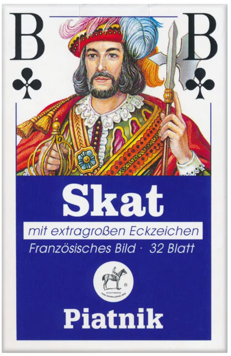 Speelkaarten  Skat Speelkaarten - Single Deck (grote index) - Karton - uitvoering