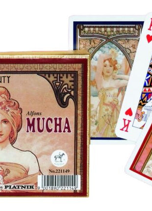 Speelkaarten  Mucha Beauty Speelkaarten - Double Deck - Karton - uitvoering