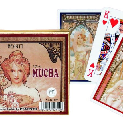 Mucha Beauty Speelkaarten - Double Deck