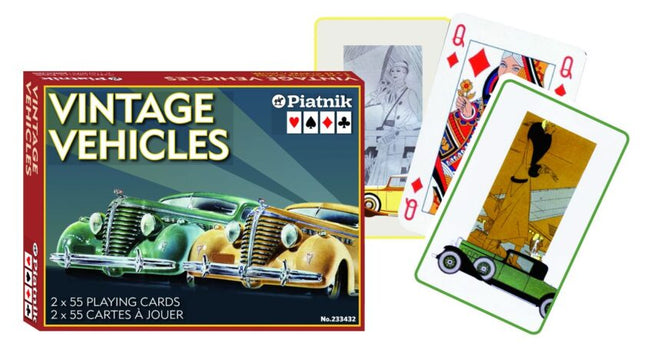 Vintage Vehicles Speelkaarten - Double Deck