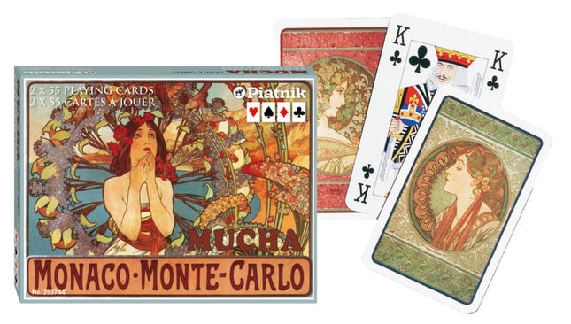 Mucha - Monte Carlo Speelkaarten - Double Deck