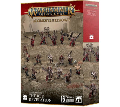 Dit is een afbeelding van het miniatuur the red revelation - blades of khorne voor het spel Warhammer, te koop bij Tabletop Miniature Wargames spellenwinkel Speldorado in delft