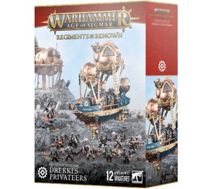 Dit is een afbeelding van het miniatuur drekki's privateers - kharadron overlords voor het spel Warhammer, te koop bij Tabletop Miniature Wargames spellenwinkel Speldorado in delft
