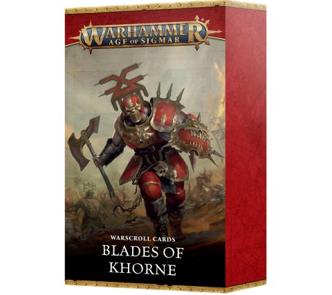 warscroll cards blades of khorne (eng)