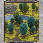 Dit is een foto van het spel Battlefield In A Box - Small Summer Wood (x1) - 15mm te koop bij Speldorado Spellenwinkel Delft