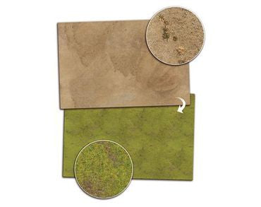 Dit is een foto van het spel Battlefield in a Box - Gaming Mat - Grassland / Dessert te koop bij Speldorado Spellenwinkel Delft