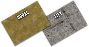 Battlefield in a Box - Gaming Mat - Rural / City