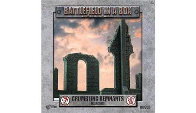 Gothic Battlefields Crumbling Remnants - Malachite (x2) - EN voor Bolt Action - terrein scenery schaal 1:58 miniatuur