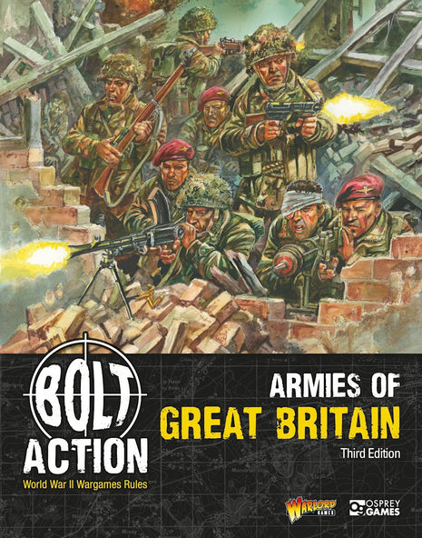 Armies of Great Britain - Third Edition - EN voor Bolt Action - boeken rulebook schaal 1:58 miniatuur