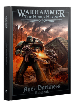 Dit is een afbeelding van het miniatuur Age Of Darkness Rulebook (English) - Horus Heresy voor het spel Warhammer, te koop bij Tabletop Miniature Wargames spellenwinkel Speldorado in delft