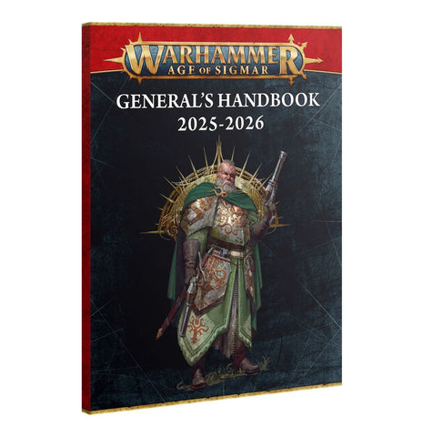 Dit is een afbeelding van het miniatuur General's handbook 2025/2026 (eng) - age of sigmar voor het spel Warhammer, te koop bij Tabletop Miniature Wargames spellenwinkel Speldorado in delft