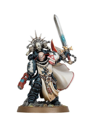Dit is een afbeelding van het miniatuur Marshal - Black Templars voor het spel Warhammer, te koop bij Tabletop Miniature Wargames spellenwinkel Speldorado in delft