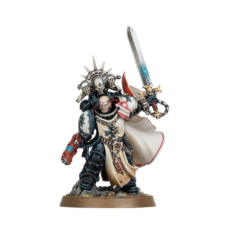 Dit is een afbeelding van het miniatuur Marshal - Black Templars voor het spel Warhammer, te koop bij Tabletop Miniature Wargames spellenwinkel Speldorado in delft