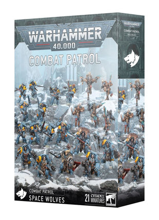 Dit is een afbeelding van het miniatuur combat patrol: space wolves voor het spel Warhammer, te koop bij Tabletop Miniature Wargames spellenwinkel Speldorado in delft