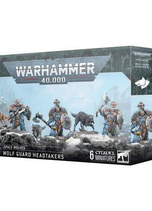 Dit is een afbeelding van het miniatuur wolf guard headtakers - space wolves voor het spel Warhammer, te koop bij Tabletop Miniature Wargames spellenwinkel Speldorado in delft