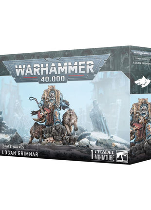Dit is een afbeelding van het miniatuur logan grimnar - space wolves voor het spel Warhammer, te koop bij Tabletop Miniature Wargames spellenwinkel Speldorado in delft