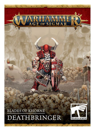 Dit is een afbeelding van het miniatuur Deathbringer - blades of khorne voor het spel Warhammer, te koop bij Tabletop Miniature Wargames spellenwinkel Speldorado in delft