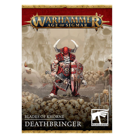 Dit is een afbeelding van het miniatuur Deathbringer - blades of khorne voor het spel Warhammer, te koop bij Tabletop Miniature Wargames spellenwinkel Speldorado in delft