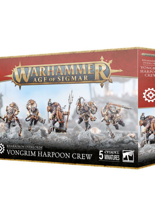 Dit is een afbeelding van het miniatuur vongrim harpoon crew - Kharadron Overlords voor het spel Warhammer, te koop bij Tabletop Miniature Wargames spellenwinkel Speldorado in delft