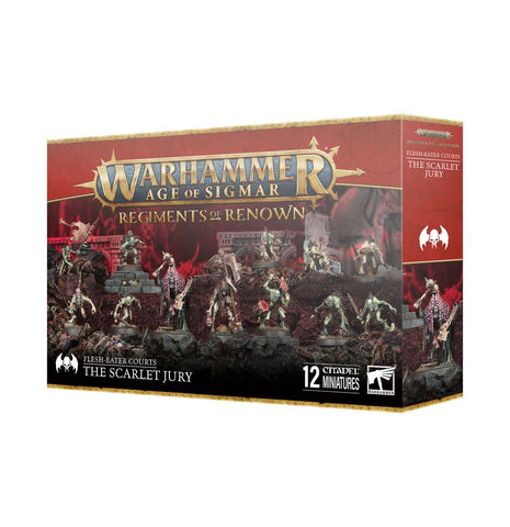 Dit is een afbeelding van het miniatuur the scarlet jury - flesh-eater courts: voor het spel Warhammer, te koop bij Tabletop Miniature Wargames spellenwinkel Speldorado in delft
