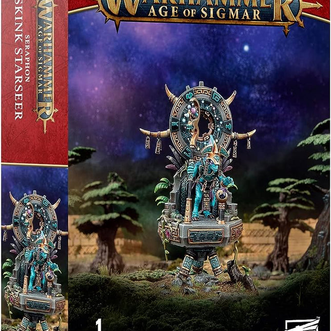 Dit is een foto van het spel Skink Starseer - Seraphon te koop bij Speldorado Spellenwinkel Delft