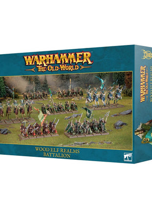 Dit is een afbeelding van het miniatuur Battalion: wood elf realms voor het spel Warhammer, te koop bij Tabletop Miniature Wargames spellenwinkel Speldorado in delft