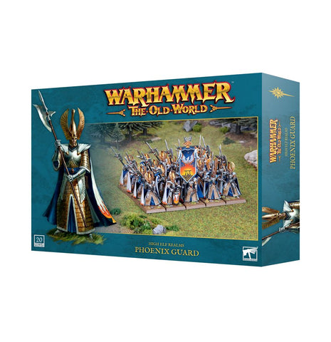 Dit is een afbeelding van het miniatuur phoenix guard - high elf realms voor het spel Warhammer, te koop bij Tabletop Miniature Wargames spellenwinkel Speldorado in delft