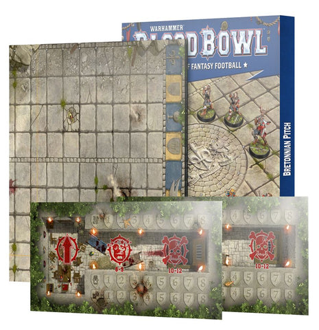 Bretonnian Team Pitch & Dugouts - Bloodbowl