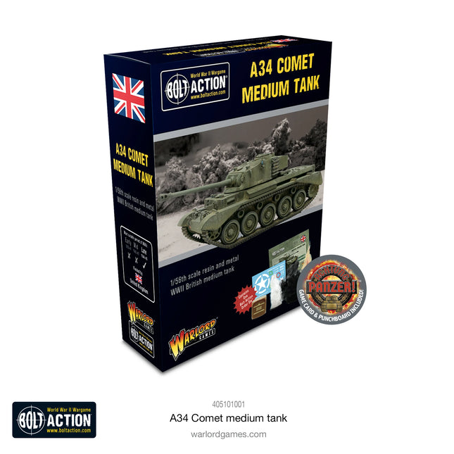 Dit is een foto van het spel A34 Comet Medium Tank te koop bij Speldorado Spellenwinkel Delft