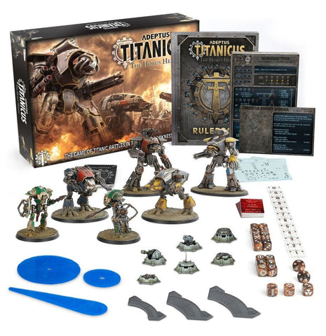 Dit is een afbeelding van het miniatuur Starter Set (English) - ADEPTUS TITANICUS voor het spel Warhammer, te koop bij Tabletop Miniature Wargames spellenwinkel Speldorado in delft