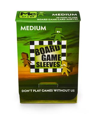 Board Games Sleeves - Non-Glare - Medium (57x89mm)