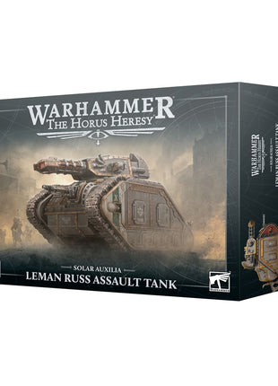 Dit is een afbeelding van het miniatuur Leman Russ Assault Tank - Solar Auxilia voor het spel Warhammer, te koop bij Tabletop Miniature Wargames spellenwinkel Speldorado in delft