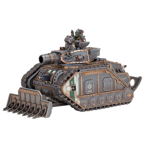 Dit is een afbeelding van het miniatuur Leman Russ Assault Tank - Solar Auxilia voor het spel Warhammer, te koop bij Tabletop Miniature Wargames spellenwinkel Speldorado in delft