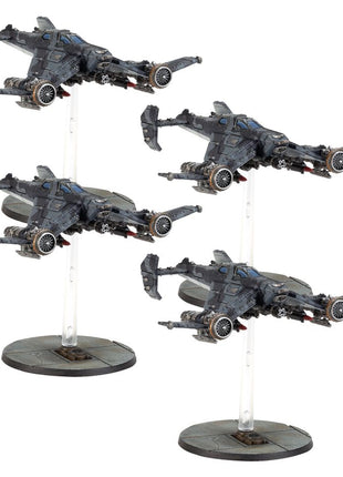 Dit is een afbeelding van het miniatuur Avenger Strike Fighters - Legion Imperialis voor het spel Warhammer, te koop bij Tabletop Miniature Wargames spellenwinkel Speldorado in delft