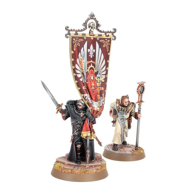 Dit is een afbeelding van het miniatuur Aestred Thurga Relinquant At Arms - Adepta Sororitas voor het spel Warhammer, te koop bij Tabletop Miniature Wargames spellenwinkel Speldorado in delft