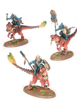 Dit is een afbeelding van het miniatuur Aggradon Lancers - Seraphon voor het spel Warhammer, te koop bij Tabletop Miniature Wargames spellenwinkel Speldorado in delft