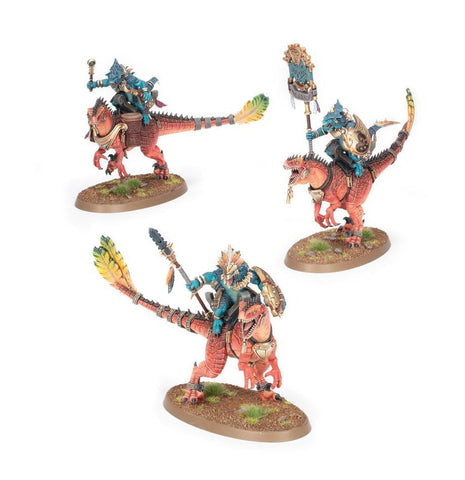 Dit is een afbeelding van het miniatuur Aggradon Lancers - Seraphon voor het spel Warhammer, te koop bij Tabletop Miniature Wargames spellenwinkel Speldorado in delft